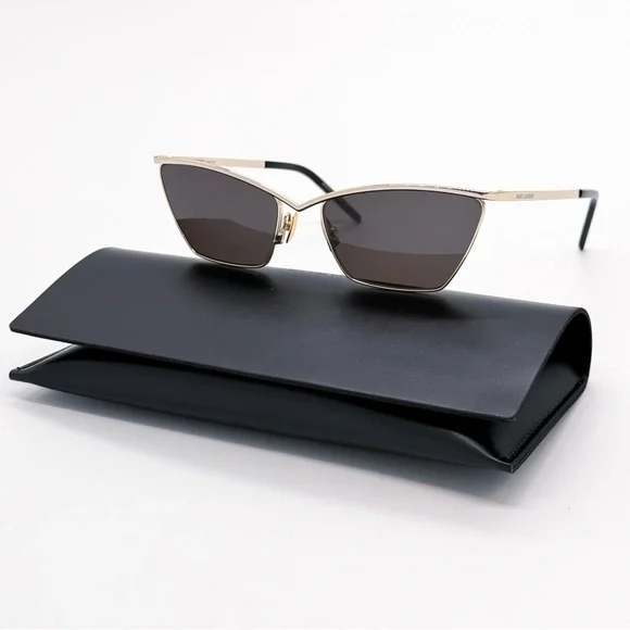 NEW SAINT LAURENT SL637 003 GOLD BLACK WOMEN SL 637 SUNGLASSES SAINT LAURENT Saint Laurent SL 637 003 - Sunglasses for Woman – LookerOnline main image 2